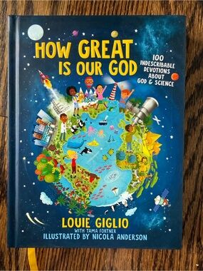 New kids Christian devotional hardback book how great is our God science